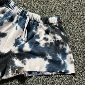 TARGET Navy Blue 60% Cotton Tie Dye Loungewear Comfy PJ Shorts Stretch Elastic S